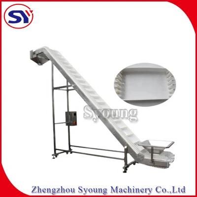 SUS304 Structure Sidewall Belt Conveyor for Fertilizer Production Line