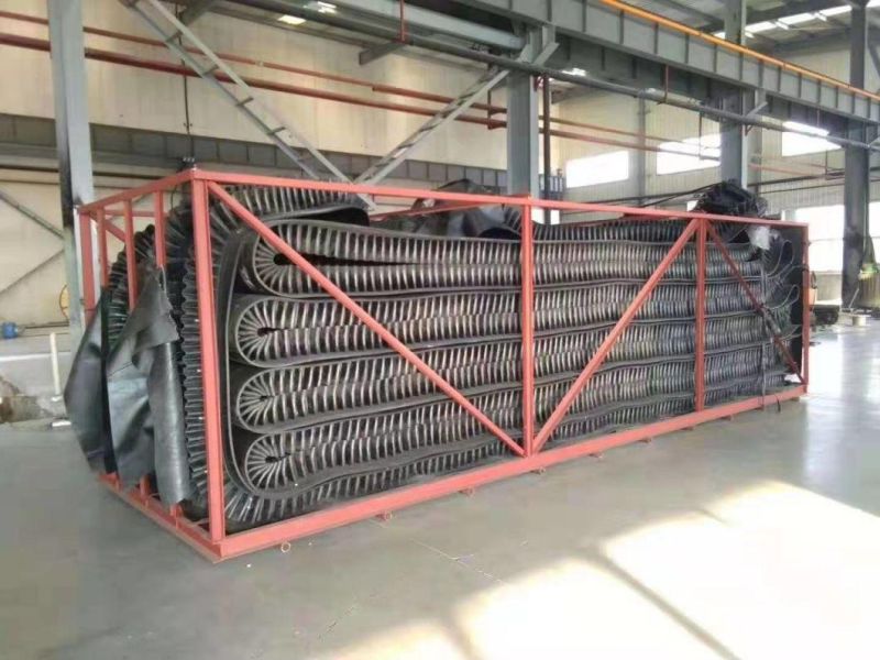 Vertical Lifting Step Incline Side-Wall Corrugated Wave Conveyor Belt Professional