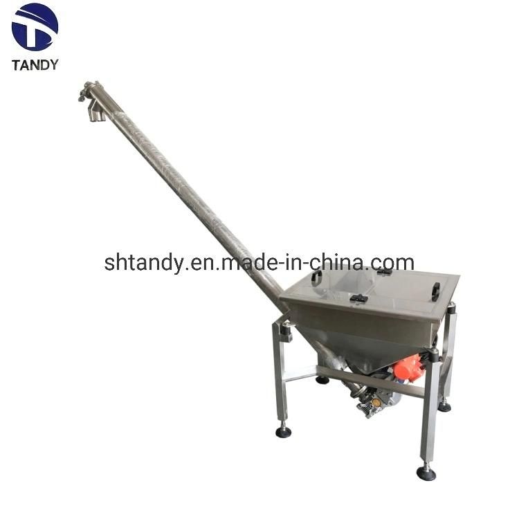 Starch Processing Stainless Steel Inclined Screw Feeding Conveyor