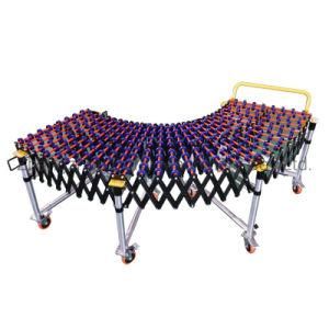 Customized Gravity Skate Wheel Conveyor ABS Wheels Telescopic Conveyor