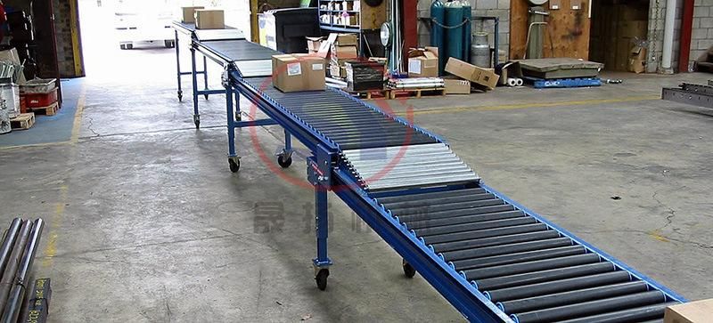 Materials Handling and Storage Equipment Car Vehicle Loading Unloading Telescopic Conveyor