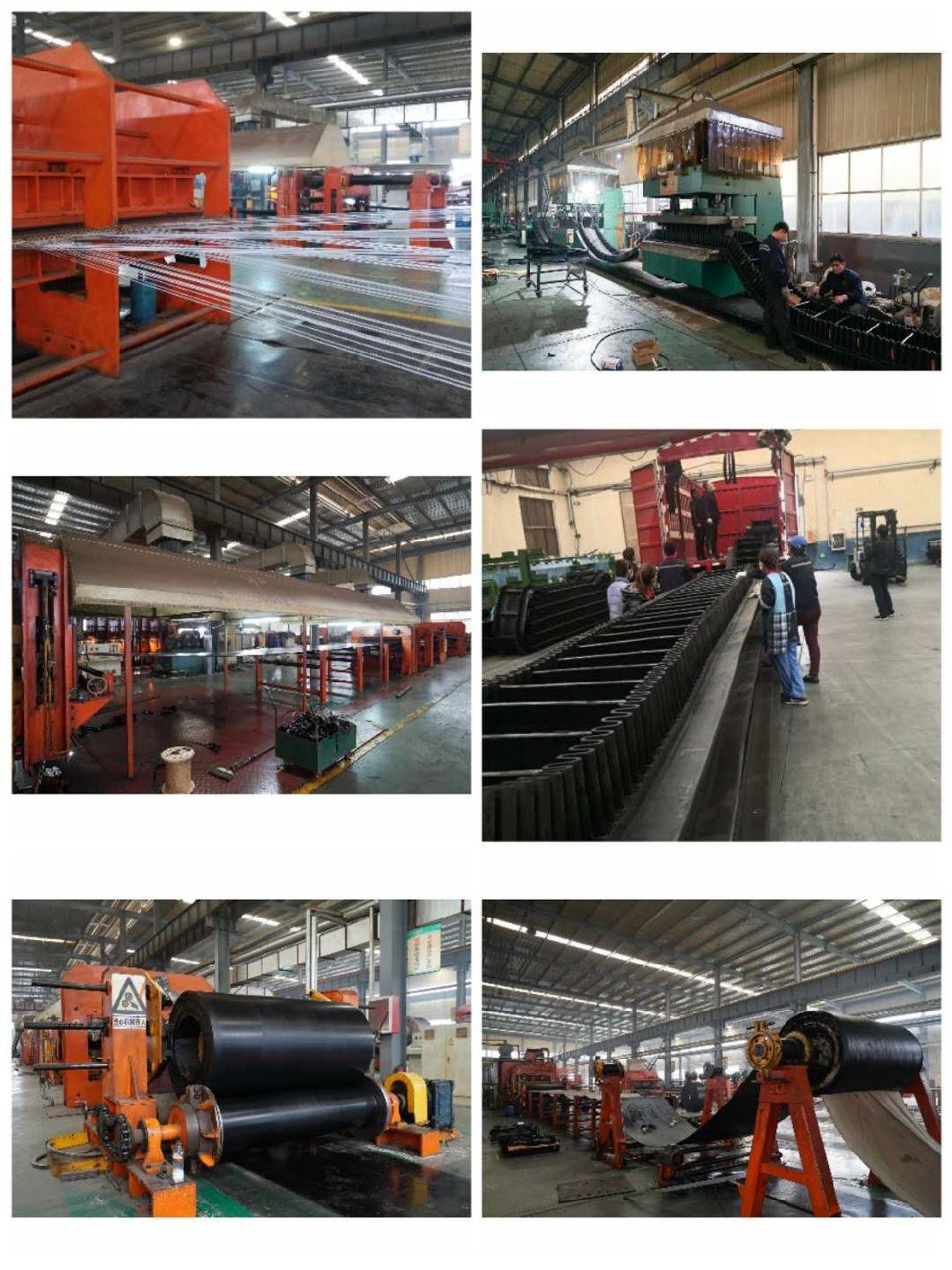 High Transmission Multilayer Fabric Ribbed Electric Conveyor Rubber Belts