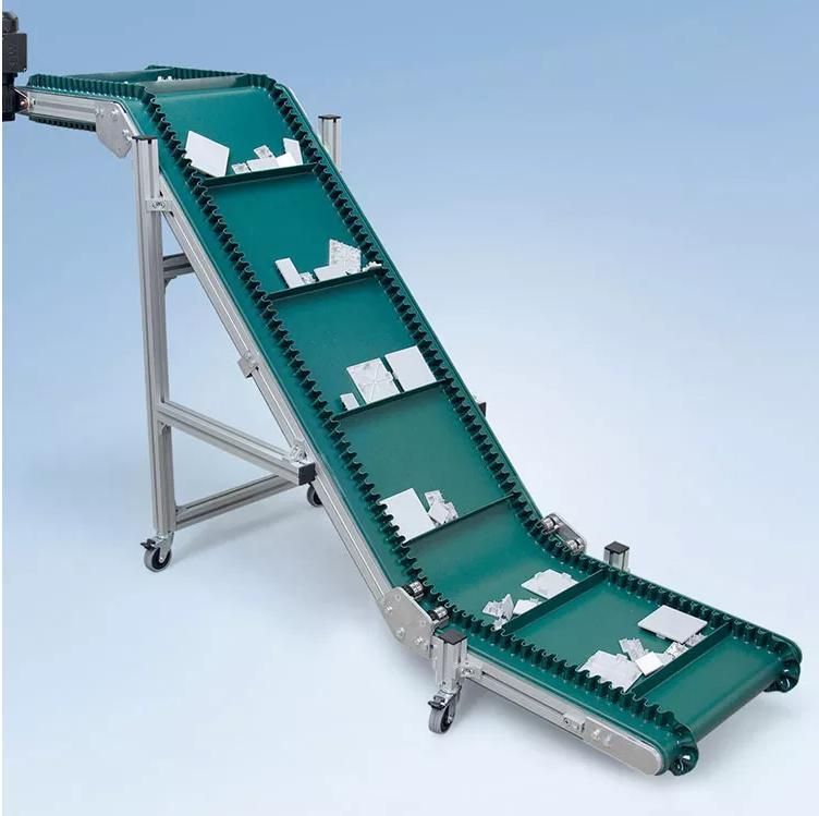 PVC Anti Slip Guide Strip Trapezoid Lifting Conveyor Belt for Industrial