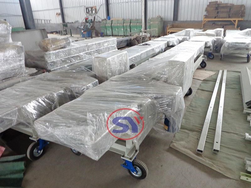 Stainless Steel Climbing Incline Apron Conveyor Belt with Discharge Funnel