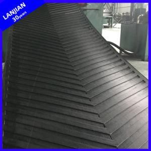 Nylon Cotton Concave Herringbone Pattern Conveyor Belt 500mm * 4 Wide 8mm Thick