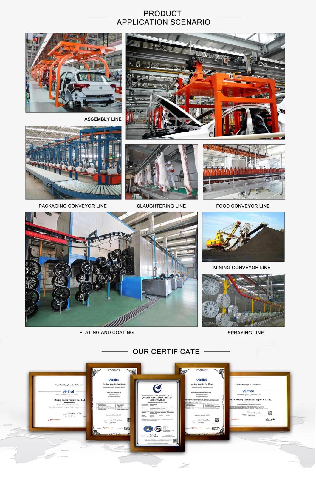 China Factory of Rivetless Drop Forged Conveyor Link Chain X458 Chain and Industry Steel Forging Chain Steel Detachable Chain for Painting Line Chain System