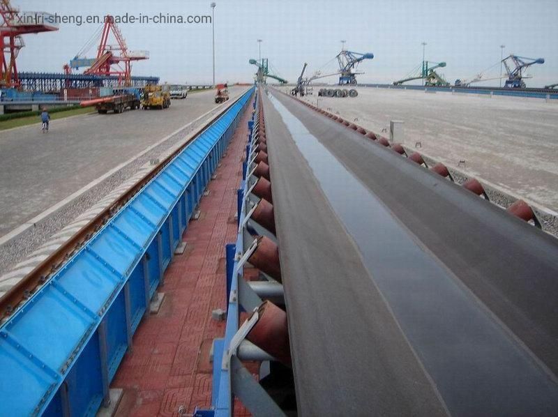 Large Transported Capacity Rubber Belt Conveyor System for Material Handling System