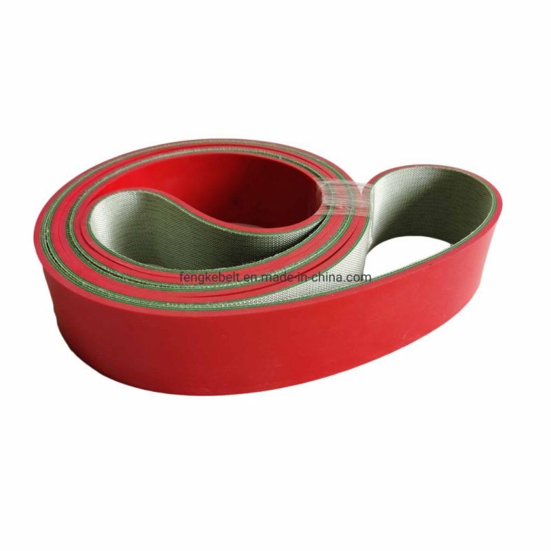 2440X50X5 Red Rubber Coating PVC Conveyor Belt