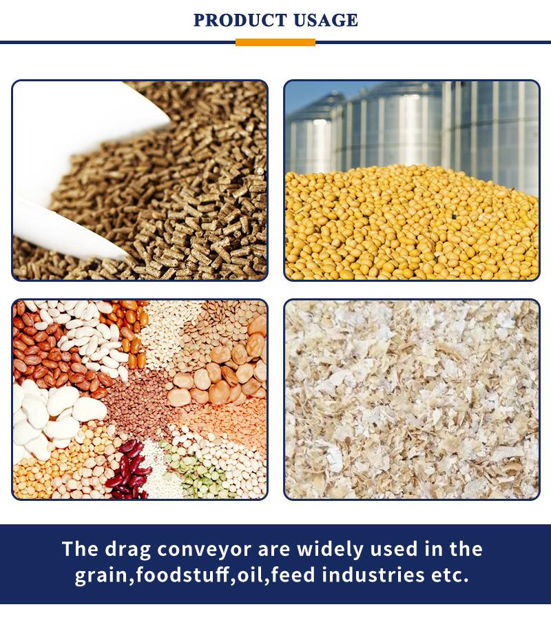 Wheat Rice Grain Chain Drag Tubular Conveyor for Sale