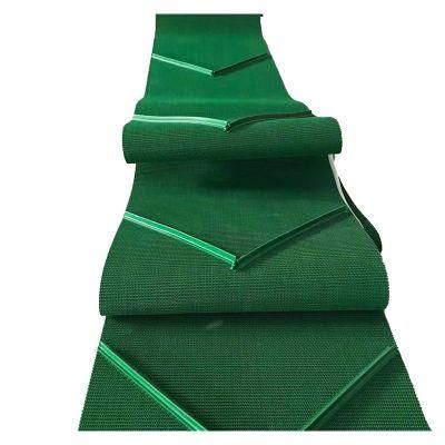 Green or White Green PVC Rough Top Pattern PVC Conveyor Belt