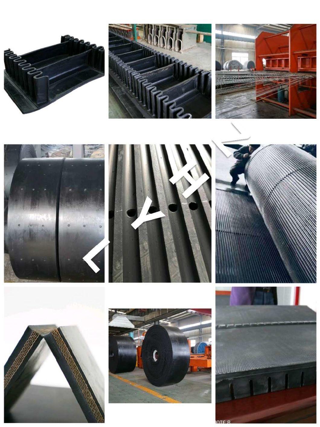 Ce Standard Flat Rubber Belt Conveyor Belt Used in Cement Plant