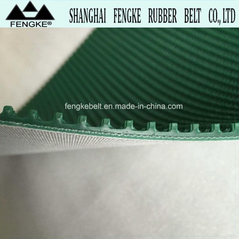 High Quality Grass Pattern Rough Surface Green PVC Skid Conveyor Belts