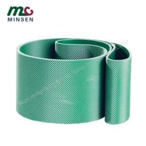 3mm/4mm Thickness Green PVC/PU Light Duty Industrial Conveyor/Transmission Belting/Belt with Diamond Pattern