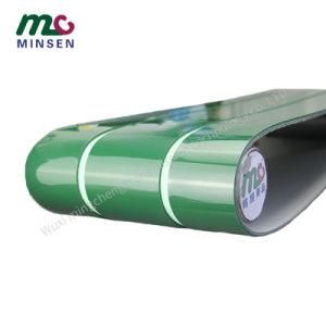 Manufacturer Special Custom Slotted Green PVC Conveyor Belt
