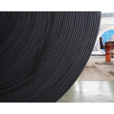 Rough Surface Rubber Conveyor Belt with PU Rubber Mixed Cover for Port