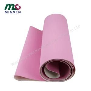 Factory Gym Fitness Treadmill Walking Antiskid PVC Pink Conveyor Belts Drilling Stone Industrial Belt