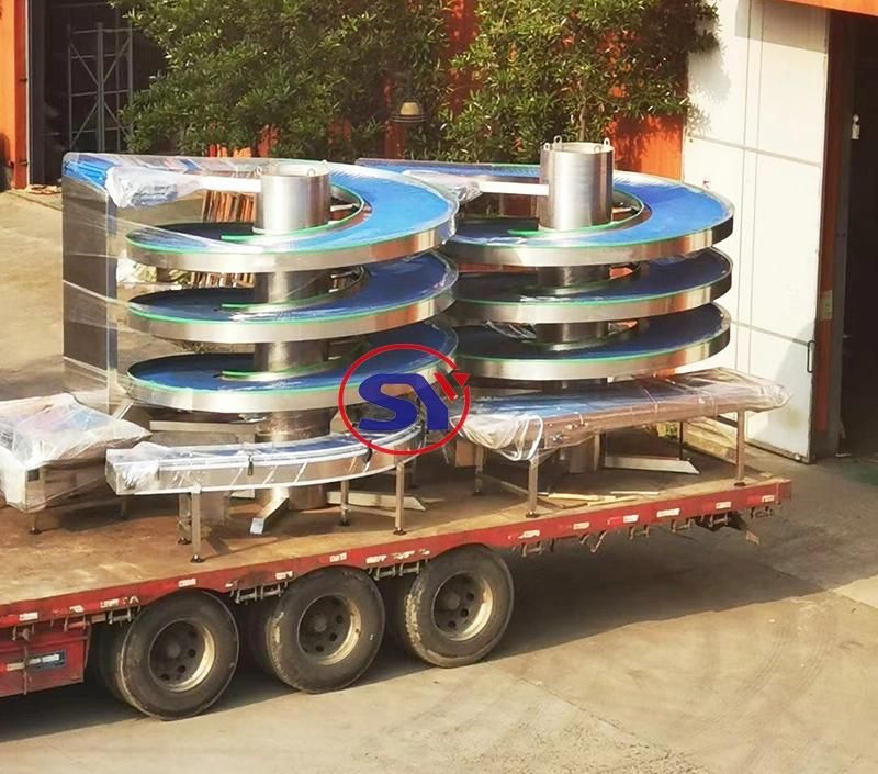 Plastic Modular Belt Spiral Conveyor Elevator System