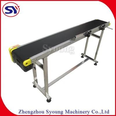 Carbon Steel Flat Belt Conveyor Dry Frying Cooling Cleaning Bottle Conveyor