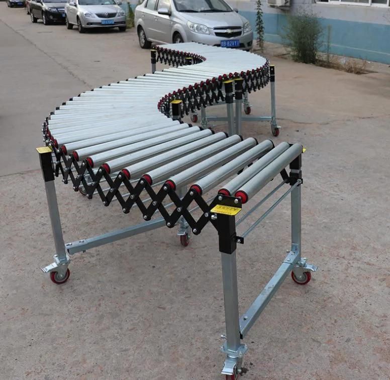 Support Custom Made Expandable Flexible Power Model Roller Conveyor