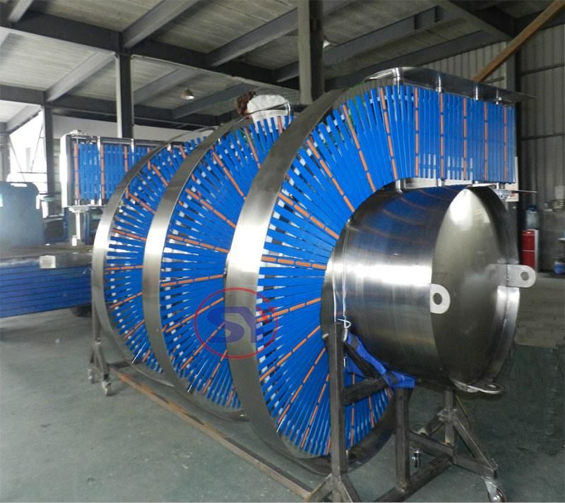 POM Plate Spiral Conveyor for Conveying Products From Level-to-Level