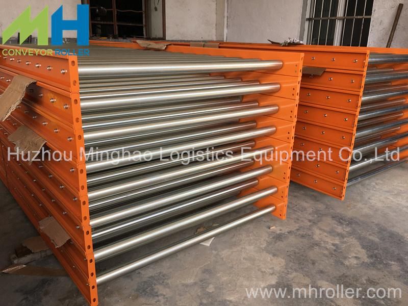 Customized Galvanized Steel Gravity Roller Conveyors/Roller Bed Conveyor for Pallet/Carton