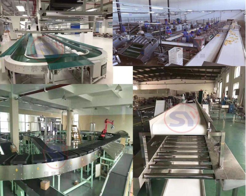 Industrial Inclined Large Angle Corrugated Sidewall Plastic PVC Rubber Modular Belt Conveyor Skirt Conveyer