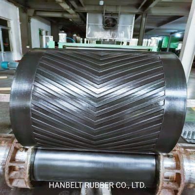 Industrial Chevron Ep Rubber Conveyor Belting with High Tensile Strength