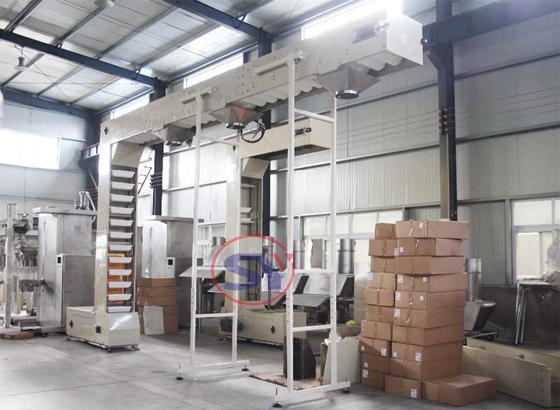 Movable Stainless Steel Z Bucket Elevator Conveyor for Food Cereal Packaging