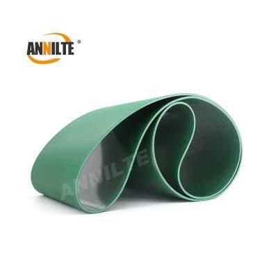 Annilte Factory PVC Diamond Pattern Conveyor Belt Two Green Cloth Three Adhesive Non-Slip