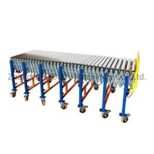 Motorized Flexible Belt Driven Steel Roller Conveyor for Packaging Line