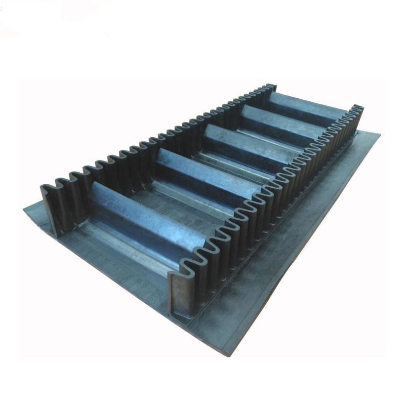 90 Degree Vertical Sidewall Corrugated Stand Inclined Conveyor Belt