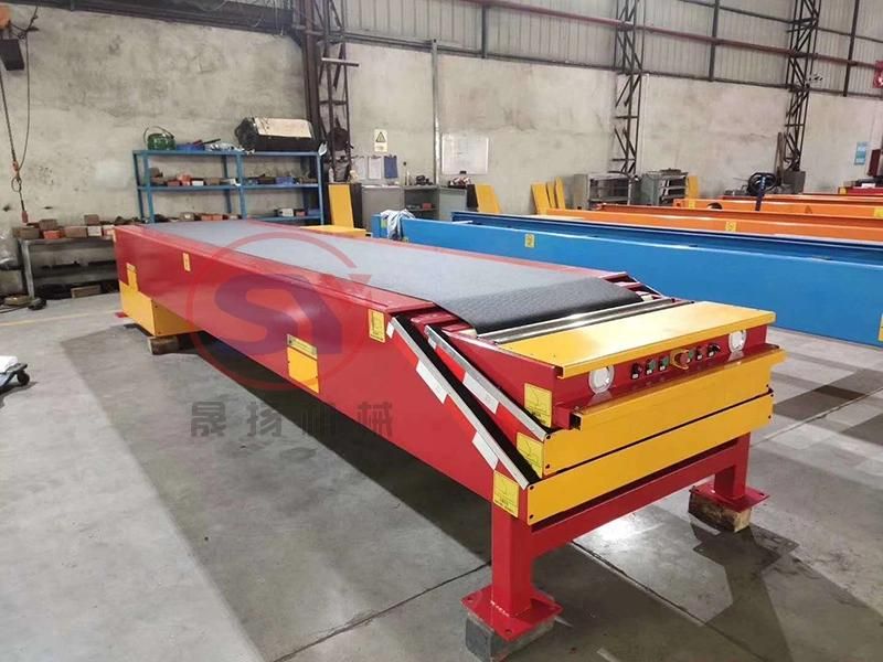 2020 Labor-Saving Flexible Telescopic Rubber Belt Conveyor for Bag Carton Package Loading Unloading