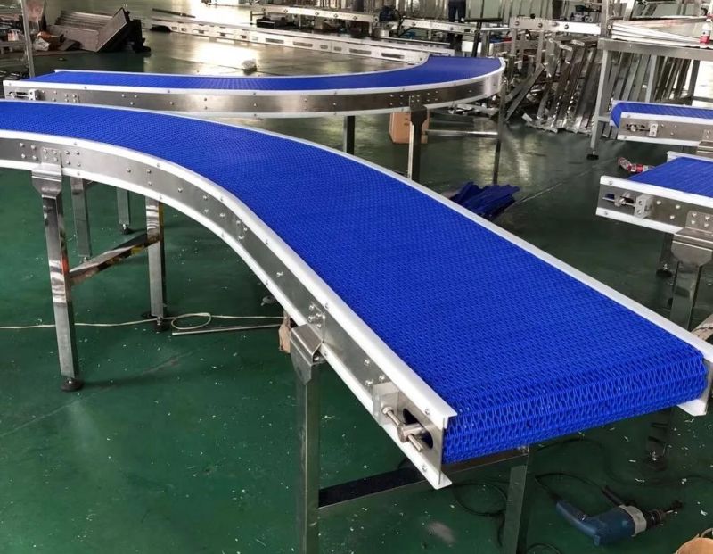 Table Top Stainless Steel Chain Conveyor for Beer Bottle Transport