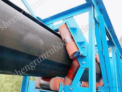 25MPa Rubber Ep100 4+2 Conveyor Belting Textile Pipe Conveyor Belt with Oil Resistance