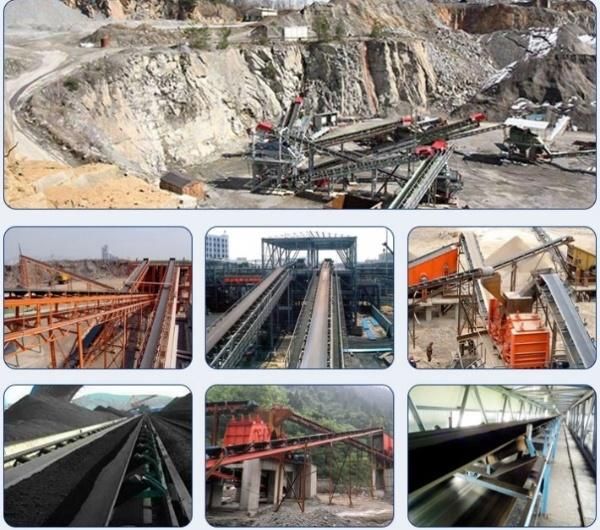 High Quality Inclined Belt Conveyor Machine for Crushed Stone Transport