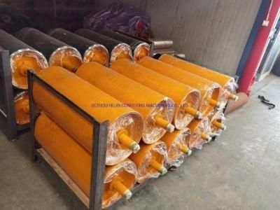 Conveyor Steel Drum Pulley with Rubber Lagging Low Price for Sale