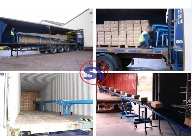 Truck Loader Foldable Collapsable Telescopic Conveyor Roller for Offloading&Unloading Cargo