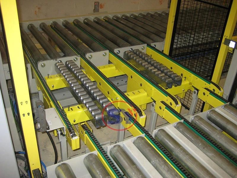 Motorised 90/180 Degree Curved Roller Conveyor for Pallet Transfer