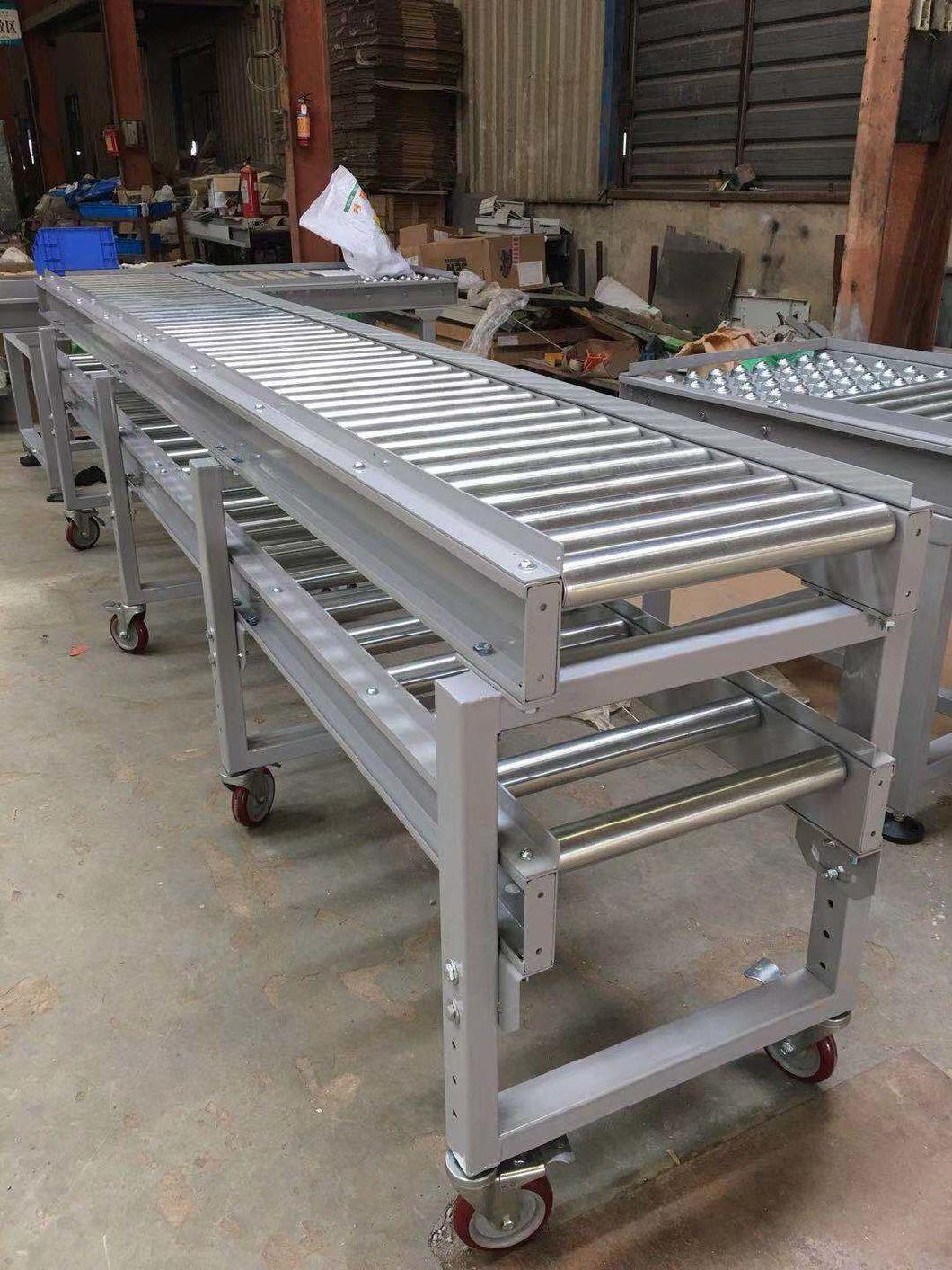 Straight Gravity Roller Conveyor for Transport Materials