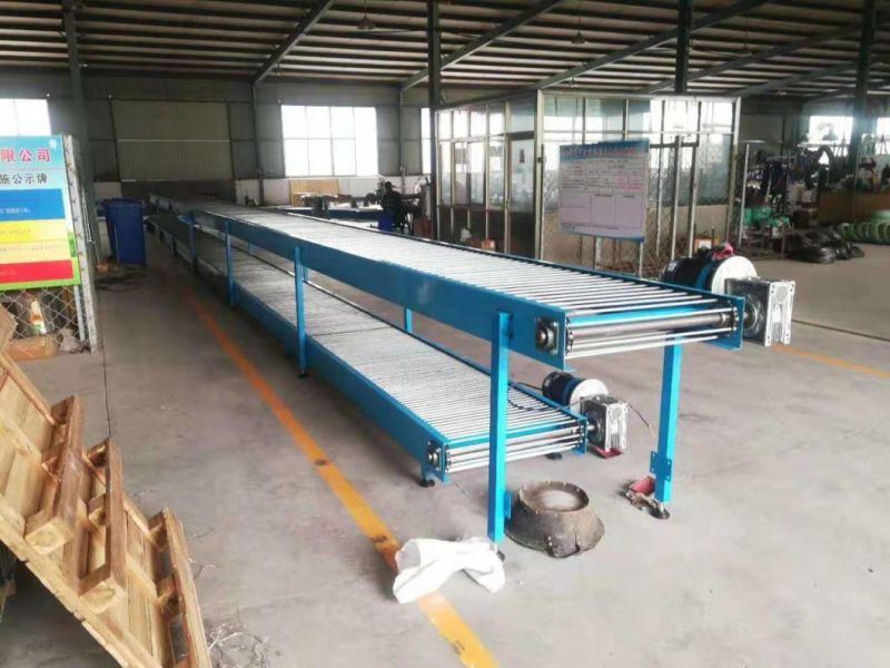 Steel Roller Belt Conveyor System for Carton/Box Transfer