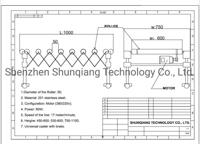 Powered Customize Rubber-Covered Roller Conveyor