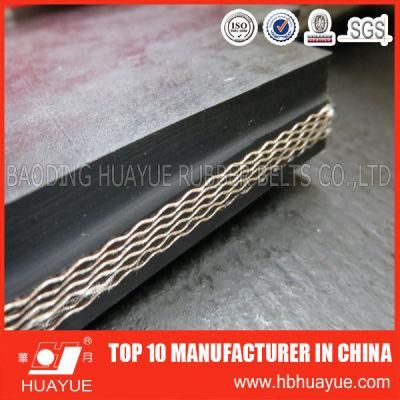 China Top 10 Manufacture Industrial Black Rubber Conveyor Belt