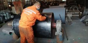 Cold Vulcanizing Conveyor Pulley Ceramic Lagging