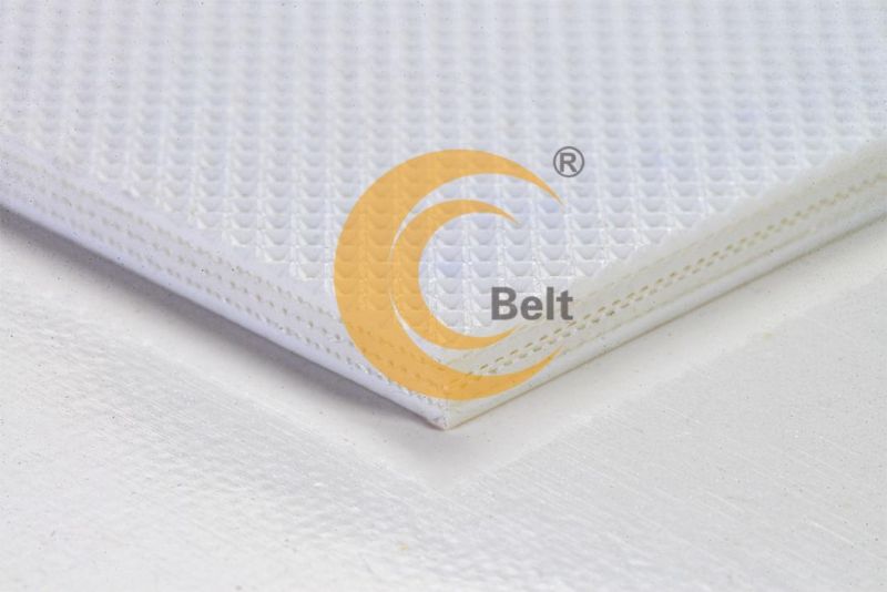 6mm diamond white conveyor belt for sugar and food industries