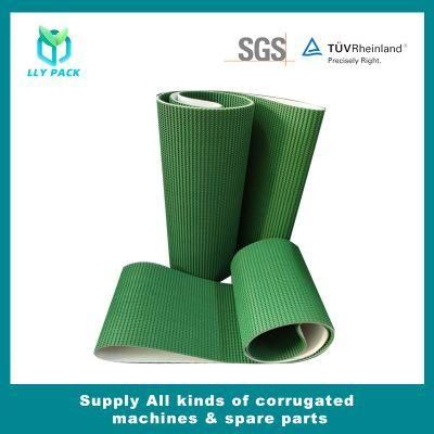Anti-Static Green Glass Corrugator Conveyor Incline Traction PVC Belt
