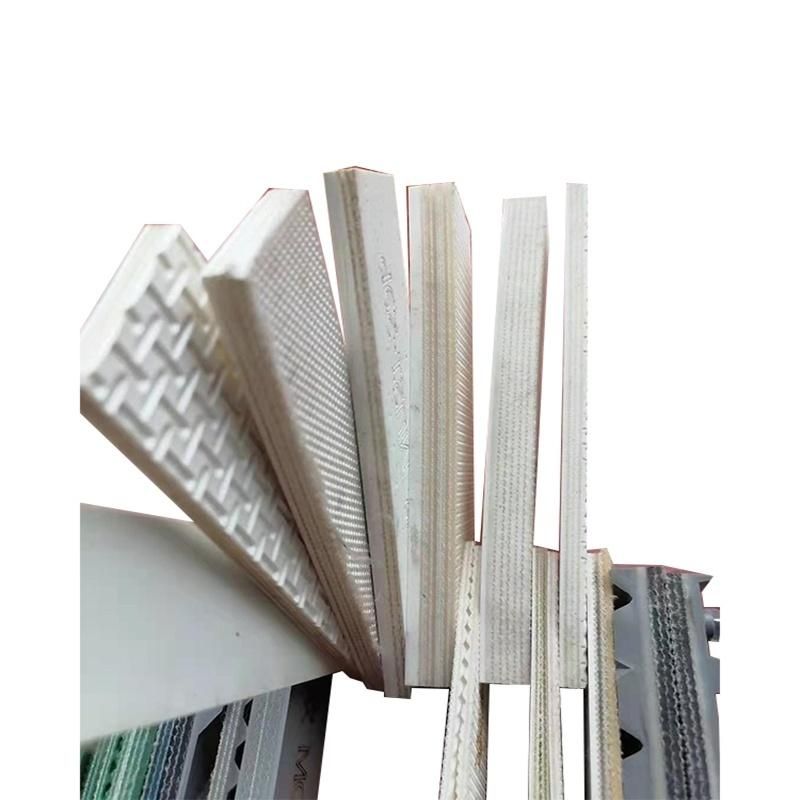 White Chevron PU Conveyor Belt for Food Grade
