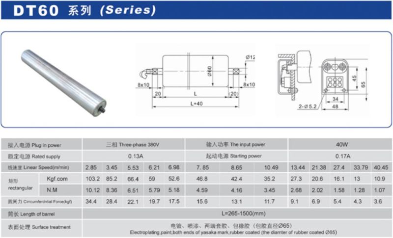 Electric Roller for Conveyor System