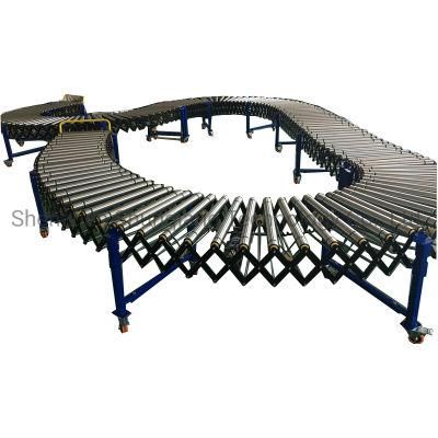 China Manufacturer Expandable Gravity Roller Conveyor for Unloading Cartons