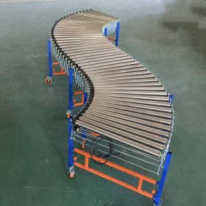 Optional Roller Center Flexible Motorized Steel Roller Conveyor System