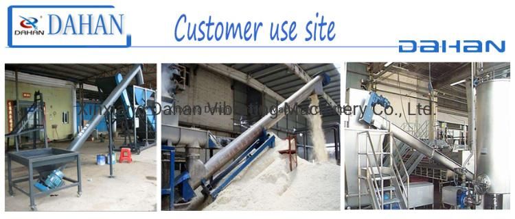 Factory Customize Grain Flexible Slant Cement Spiral Screw Conveyor Loading